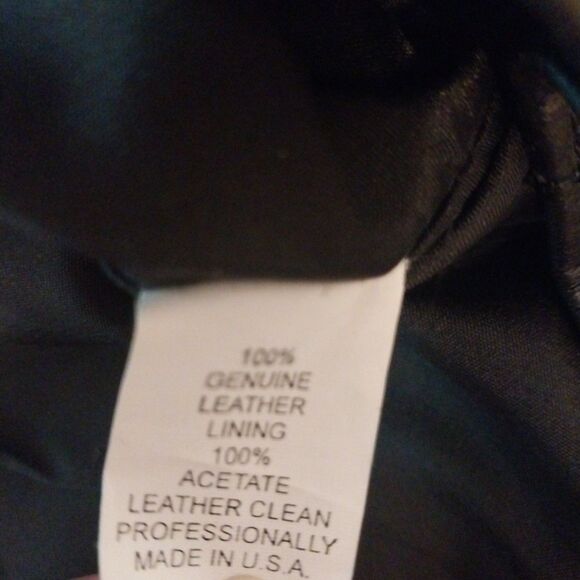 Vintage Diamond Leathers Women's Motorcycle Vest Sz 10 Black Goth Moto Bikercore - Picture 9 of 9